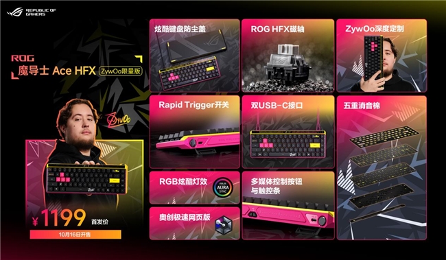 名ZywOo联名各类电竞潮品重磅揭晓！澳门新葡京网页ROG新品超玩会开启！联(图2)